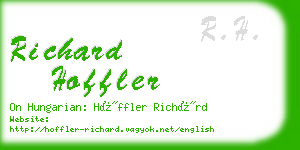 richard hoffler business card